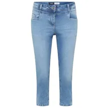 Cecil 3/4 Slim Leg Jeans im Casual Fit Light Blue Washed 34 - 34W / 22L