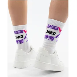 Jako Malle Sportsocken im 2er-Pack, weiß/pink/lila/schwarz, 47-50