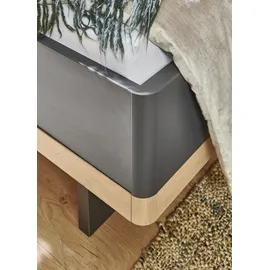 WIMEX Komplettschlafzimmer "Gibraltar", grau (graphit, absetzung artisan eiche nachbildung), B/H: 180cm x 200cm, Spanplatte, Schlafzimmermöbel-Sets