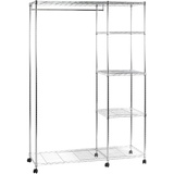 Haku-Möbel HAKU Rollgarderobe Meran Stahl silber Chrom