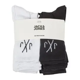 JACK & JONES Tennissocken Herren Schwarz Weiß One Size JACDIRECT TENNIS SOCK 20er Pack Weiß/Pack 3 One Size
