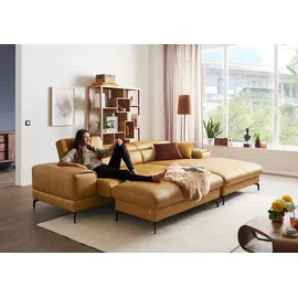W.Schillig Polsterhocker Leder 141 x 42 x 70 cm Gelb