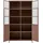 Woood Vitrine Exhibit 99 x 44 x 170 cm Braun