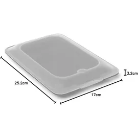 Tatay Aufschnittboxen Frischhaltedose Grau 17 x 3,2 x 25,2 cm 3-teilig