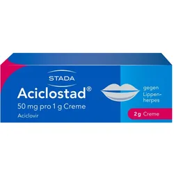 Aciclostad gegen Lippenherpes Aciclovir Creme 2 g