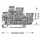 WAGO 870-108 Doppelstock-Basisklemme 5mm Zugfeder Belegung: L Grau