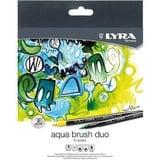 Lyra Pet Lyra Brush-Pen 6521360, Aqua Brush Duo, Fasermaler Pinselmaler wasserlöslich Doppelfasermaler