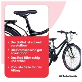 coolmobility gmbh S'COOL troX 24 Zoll RH 35 cm schwarz/grün