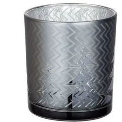 Windlicht Sternstunden grau 8cm