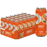x2 X QUADRAT® - X2Spritz - Biermix mit Bitterorangen-Geschmack - Dosen-Bier (24x0,5L)
