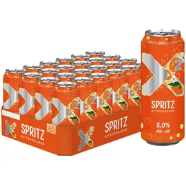x2 X QUADRAT® - X2Spritz - Biermix mit Bitterorangen-Geschmack - Dosen-Bier (24x0,5L)