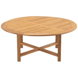 Natur24 Gartentisch Ø 180 x 75 cm Braun