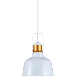 Pendel Leuchte ALU Esszimmer Küchen Decken Hänge Lampe weiß gold E27 Vtac 3729