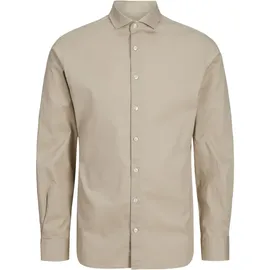 JACK & JONES Langarmhemd Beige M