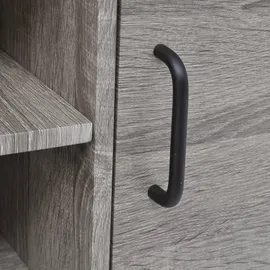 vidaXL TV-Schrank Lowboard 120x40x110 cm Grau Metall