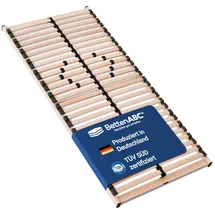 Betten-ABC Max NV MZV Lattenrost zur Selbstmontage mit 28 Leisten, durchgehender Holm, SÜD GS, Größe: 120x200
