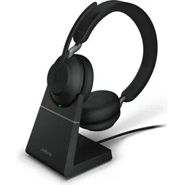 JABRA Evolve2 65 USB-C MS Teams Stereo schwarz mit Ladestation