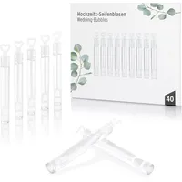 lomimos Seifenblasen Hochzeit Set 40 St. Weiß