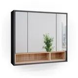 Vicco Spiegelschrank 80 cm anthrazit-eiche