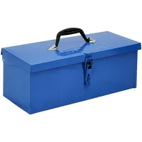 Baumarktplus Werkzeugkiste 38x16x12,5cm 7,5L Stahl klappbar Griff leer