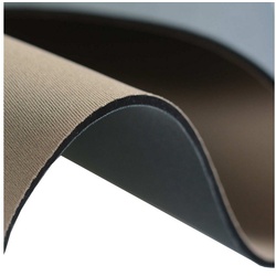 maDDma Stoff 0,5m Neopren-Stoff 130cm 3mm, cappuccino-grau bunt|grau