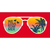 Egeria Strandtuch »SUNGLASSES«, granat 90x180 cm