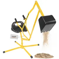 Lemodo Sitzbagger aus Metall, Sandbagger mit 360o Drehung, Kinderbagger