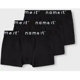 NAME IT Nkmboxer 3p Noos Unterhose, schwarz, 92 EU - 92