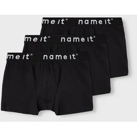 NAME IT Nkmboxer 3p Noos Unterhose, schwarz, 92 EU - 92
