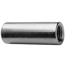 ASW Gewindemuffe 361030 M 10 x 30 mm, Stahl verzinkt, rund mit durchgehendem Gewinde