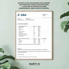 Nutri + L-Citrullin Malat Pulver 500 g