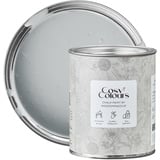 MissPompadour Kreidefarbe für Möbel grau 750ml, Rainy Days Grey - Holzfarbe, Holzlack matt innen - Möbellack, Möbelfarbe ohne Schleifen - Kreidefarbe für Holz - CosyColours