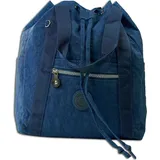 Bag Street Crinkle Nylon Rucksack Blau