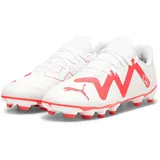 Puma Future Play FG/AG Fußballschuhe Kinder 01 - PUMA white/fire orchid 37