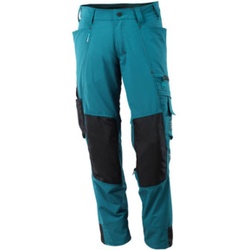 Mascot Hose mit Knietaschen, Stretchstoff Hose Größe 82C49, Dunkelpetroleum
