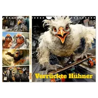 Calvendo Verrückte Hühner (Wandkalender 2026 DIN A4 quer), CALVENDO