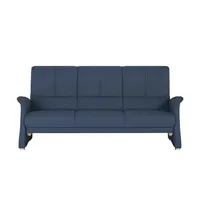 himolla Vorziehsofa aus Echtleder 6001 ¦ blau ¦ Maße (cm): B: 210 H: 102 T: 86