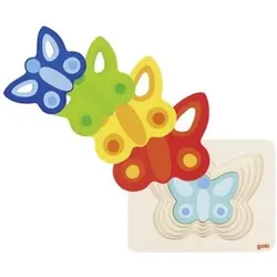 GOKI 57486 Schichtenpuzzle Schmetterling II