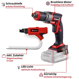 Einhell TP-DY 18 Li BL ohne Akku + Magazine