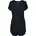 Ladies Short Viscose Belt Jumpsuit schwarz