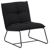 VCM Sessel, Schwarz, Metall, Textil, 62x78x83 cm, Wohnzimmer, Sessel, Sonstige Sessel