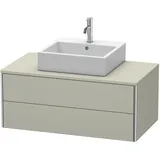 Duravit Waschtischunterschrank 2 Auszüge 100 x 40 x 54,8 cm Taupe Seidenmatt