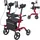 Vevor Rollator Faltbar mit Sitz Gehhilfe rot
