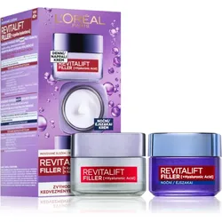 L’Oréal Paris Revitalift Filler Anti-Falten-Cremes für den Tag und für die Nacht mit Hyaluronsäure
