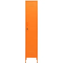vidaXL Schließfachschrank Stahl 35x46x180 cm Orange