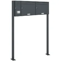 AL Briefkastensysteme Premium Standbriefkasten Anthrazitgrau
