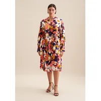 Seidensticker Sommerkleid Langarm Floral Rosa 5XL