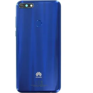 Original Huawei Akkudeckel Y7 2018 Blau 97070THH Rückseite - Blau