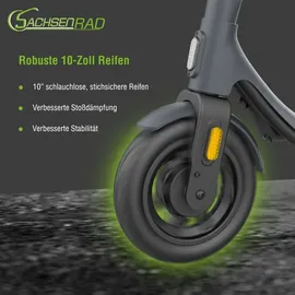 Sachsenrad E Scooter mit Straßenzulassung, ABE Elektroroller Elektro Scooter - Schwarz