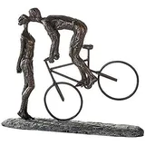 Casablanca by Gilde Dekofigur Skulptur Kiss me bronzefarben H. 30 cm)